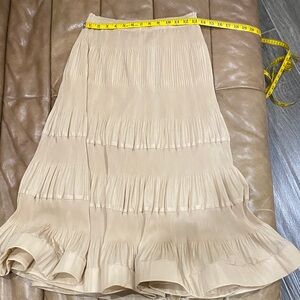 Current Air Beige A-Line Skirt